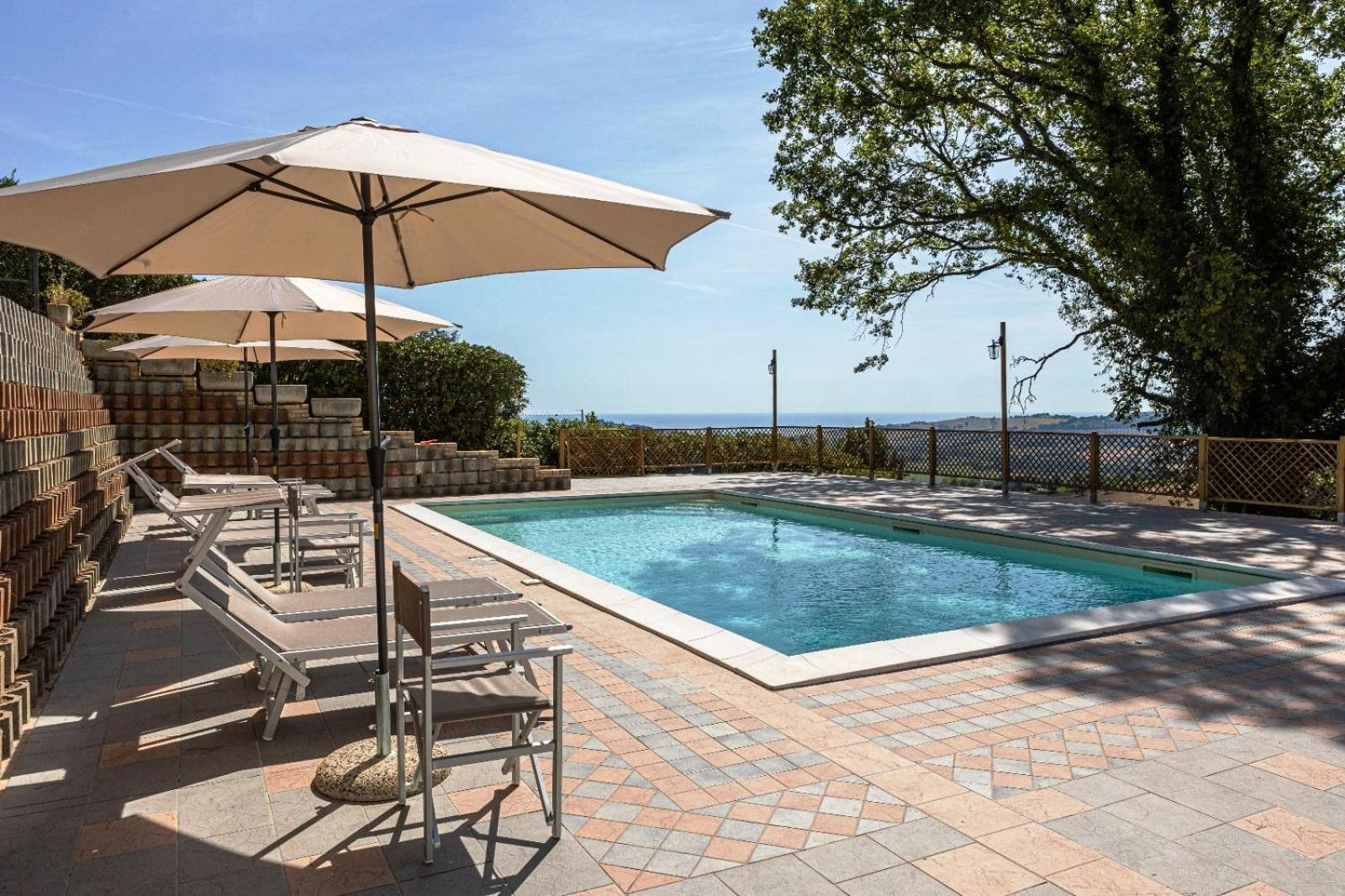 Villa Lucilla - B&B Rooms And Pool Potenza Picena Dış mekan fotoğraf
